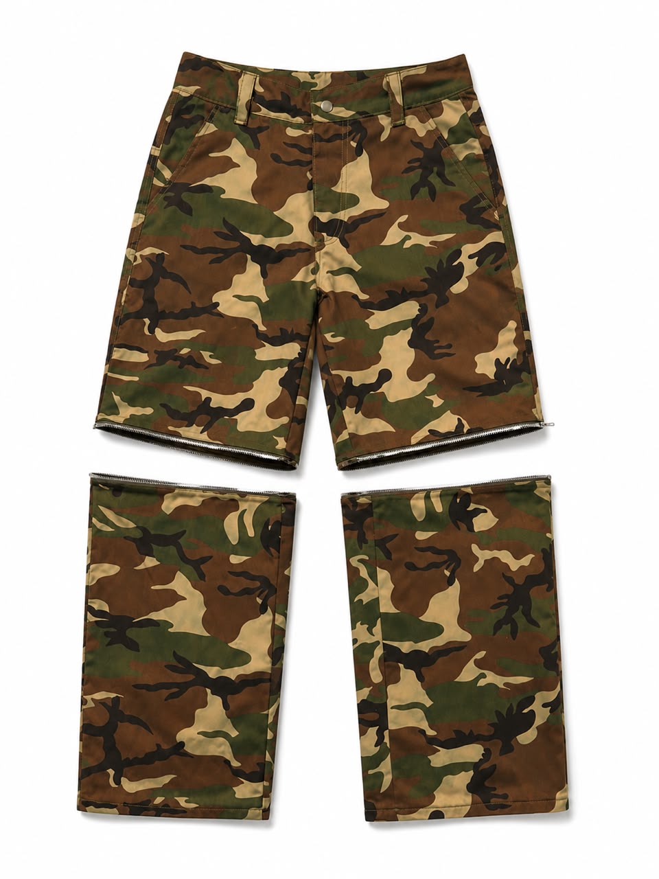 TRENDSETTER DETACHABLE CAMO CARGO PANTS