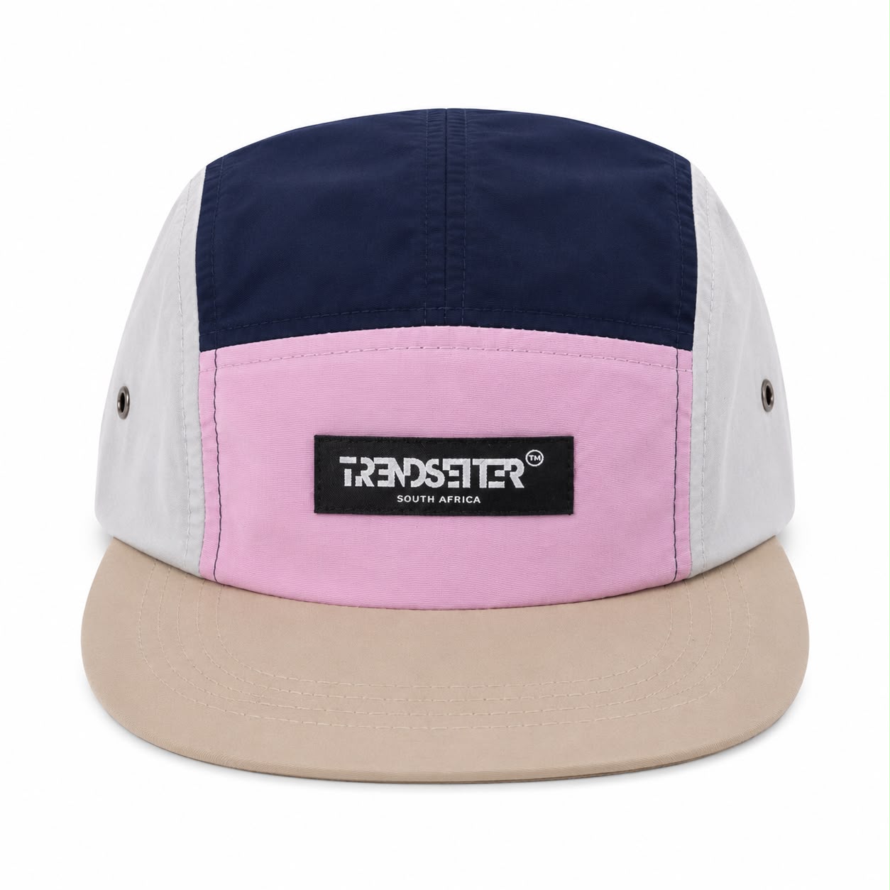 TRENDSETTER MULTI COLOUR NYLON 5 PANEL CAP