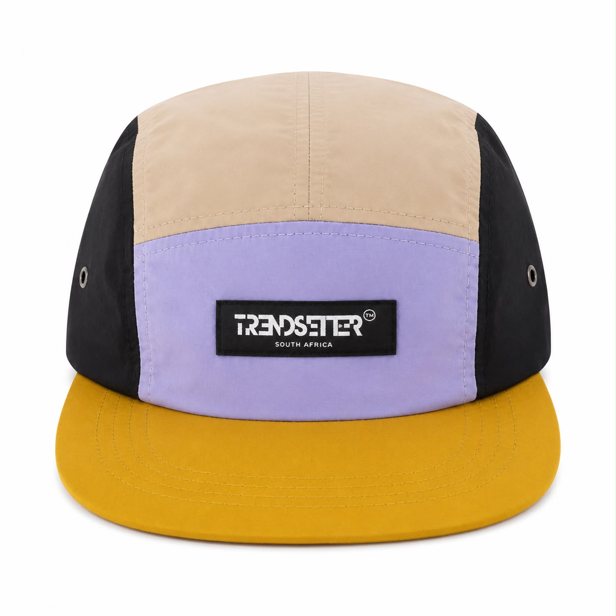 TRENDSETTER MULTI COLOUR NYLON 5 PANEL CAP