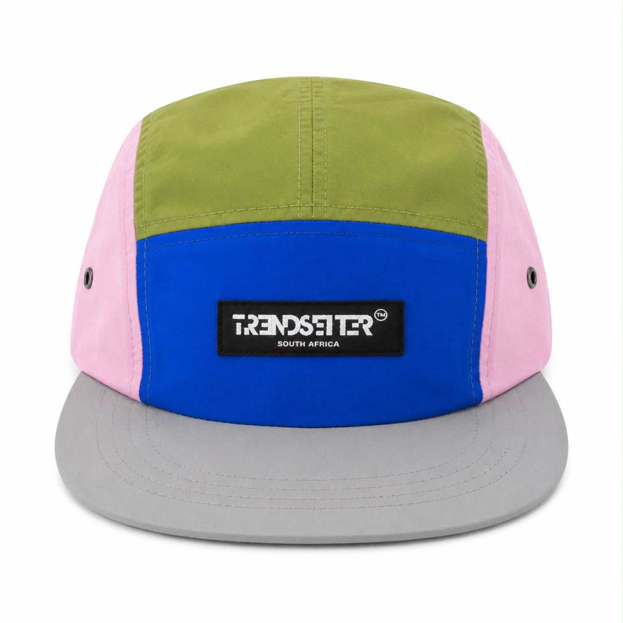 TRENDSETTER MULTI COLOUR NYLON 5 PANEL CAP