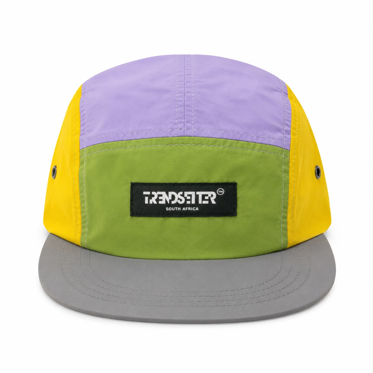 TRENDSETTER MULTI COLOUR NYLON 5 PANEL CAP