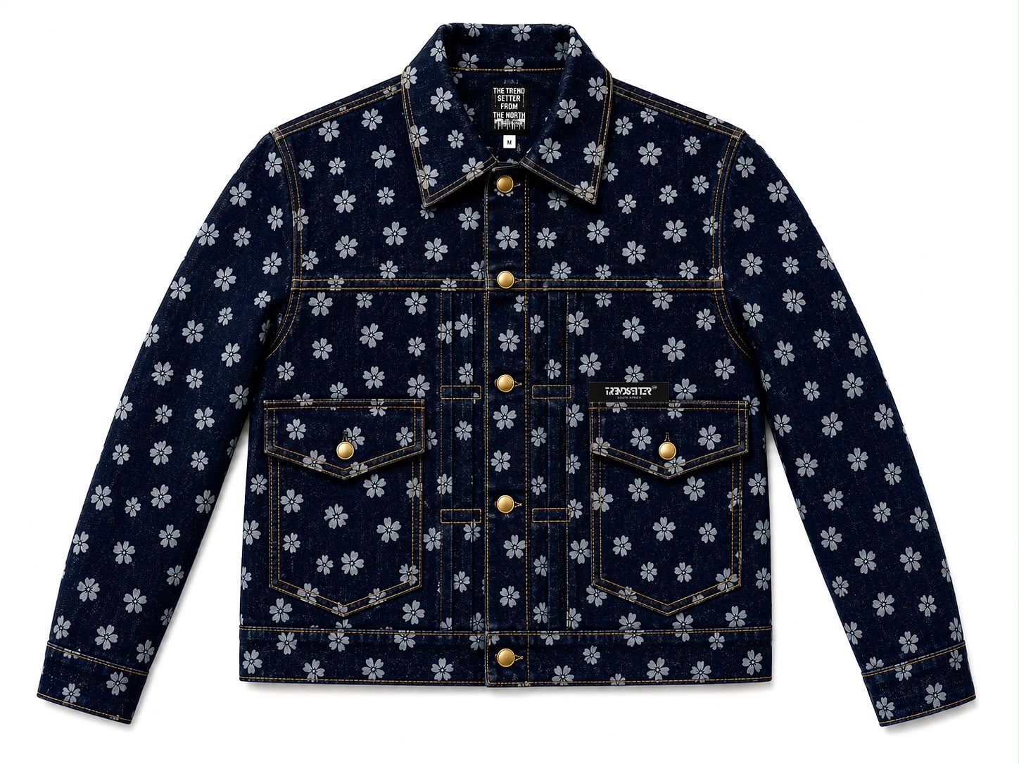 FLOWER SOCIETY TRUCKER DENIM JACKET